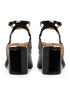 Zapatilla Negra Picuda Ankle Strap 4452